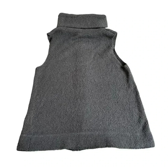 Pure Jill J Jill zip up sweater vest cowl neck gray small - Picture 2 of 4